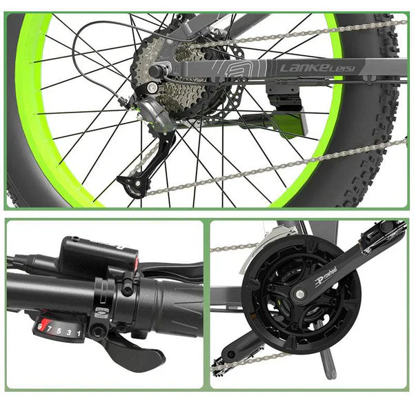 Lankeleisi XT750 Plus – 1000W Foldable Fat Tire Electric Mountain Bike