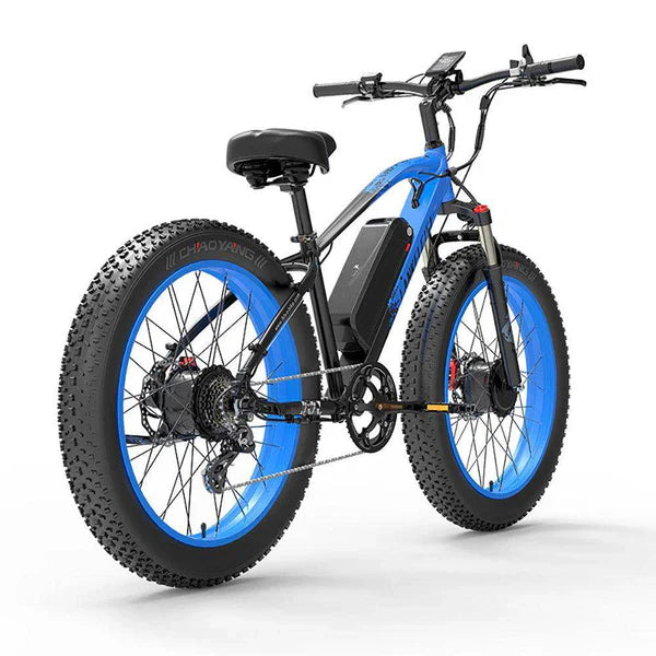 Lankeleisi Fat Tire Electric Mountain Bike MG740 Plus Dual Motor 2000W AWD , 48V 20Ah Samsung Battery, Up to 31MPH & 93 Miles Range