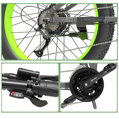 Lankeleisi XT750 Plus – 1000W Foldable Fat Tire Electric Mountain Bike