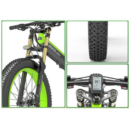 Lankeleisi XT750 Plus – 1000W Foldable Fat Tire Electric Mountain Bike