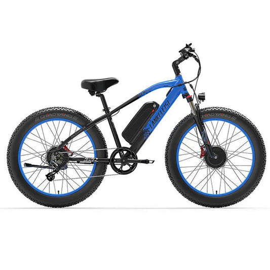 Lankeleisi Fat Tire Electric Mountain Bike MG740 Plus Dual Motor 2000W AWD , 48V 20Ah Samsung Battery, Up to 31MPH & 93 Miles Range