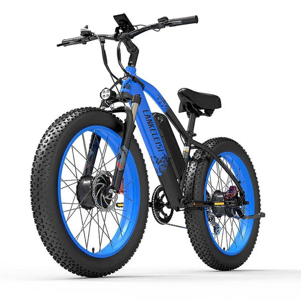 Lankeleisi Fat Tire Electric Mountain Bike MG740 Plus Dual Motor 2000W AWD , 48V 20Ah Samsung Battery, Up to 31MPH & 93 Miles Range